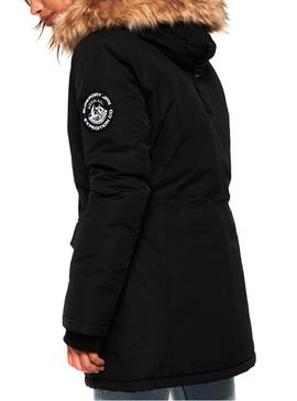 Parka Superdry Ashley Everest Negra para Mujer