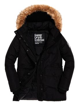 Parka Superdry Ashley Everest Negra para Mujer