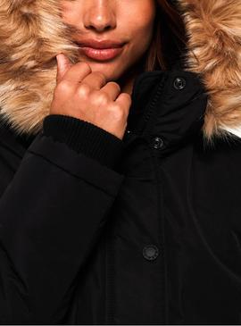 Parka Superdry Ashley Everest Negra para Mujer
