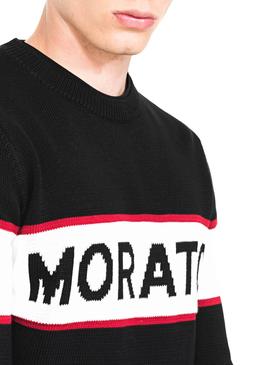 Jersey Antony Morato Jacquard Negro Para Hombre