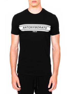 Camiseta Antony Morato Logo Negro Para Hombre