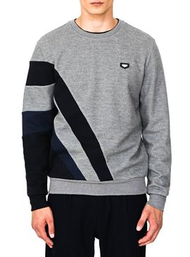 Sudadera Antony Morato.Rallas Gris Para Hombre