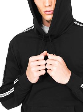 Sudadera Antony Morato Banda Negro Para Hombre