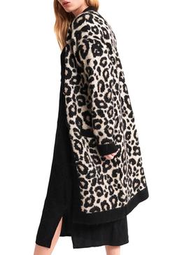 Chaqueta Superdry Leopard Marron Mujer