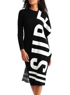 Bufanda Superdry Urban Logo Negro Mujer 