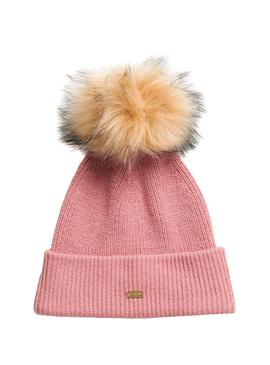 Gorro Superdry Heritage Rosa Mujer