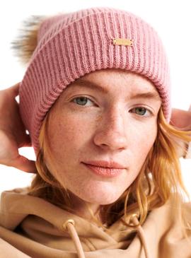 Gorro Superdry Heritage Rosa Mujer