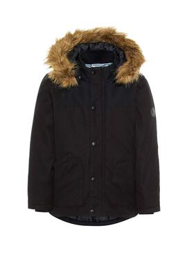 Parka Name It Malien Negro Niño