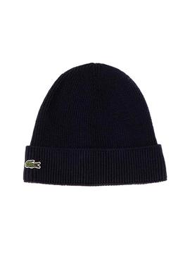 Gorro Lacoste Lana Marino Hombre 