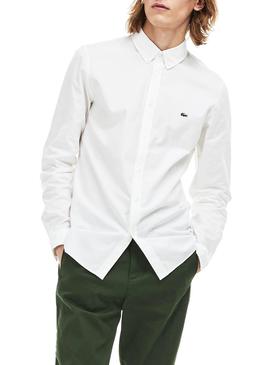 Camisa Lacoste Basica Blanco Hombre