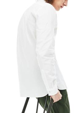 Camisa Lacoste Basica Blanco Hombre