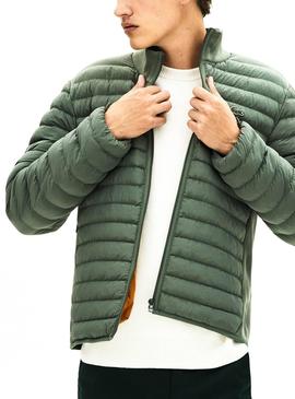 Chaqueta Lacoste Acolchada Verde Hombre 