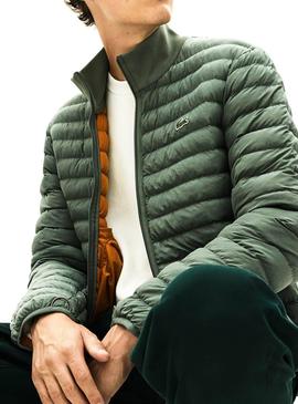 Chaqueta Lacoste Acolchada Verde Hombre 