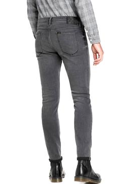 Pantalon Vaquero Lee Malone Gris Hombre