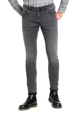 Pantalon Vaquero Lee Malone Gris Hombre