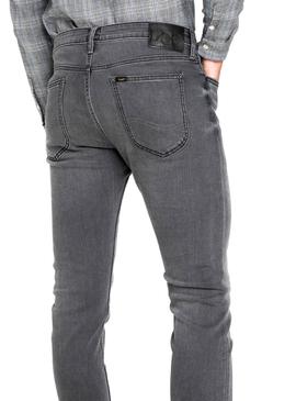 Pantalon Vaquero Lee Malone Gris Hombre