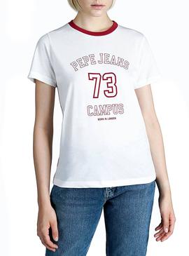Camiseta Pepe Jeans Makayla Blanco Mujer
