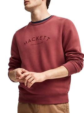 Sudadera Hackett Classic Granate Hombre