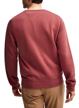 Sudadera Hackett Classic Granate Hombre