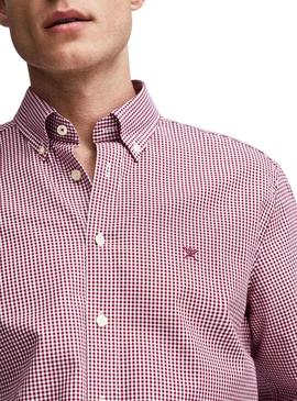 Camisa Hackett Check Rojo Hombre