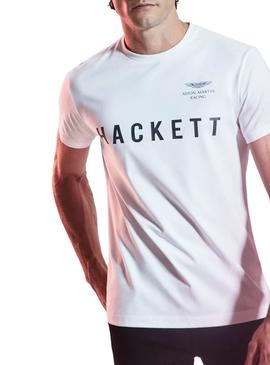 Camiseta Hackett Aston Martin Blanco Hombre