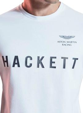 Camiseta Hackett Aston Martin Blanco Hombre