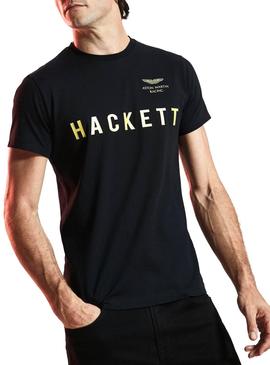 Camiseta Hackett Aston Martin Negro Hombre