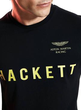 Camiseta Hackett Aston Martin Negro Hombre