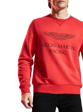 Sudadera Hackett Aston Martin Rojo Hombre