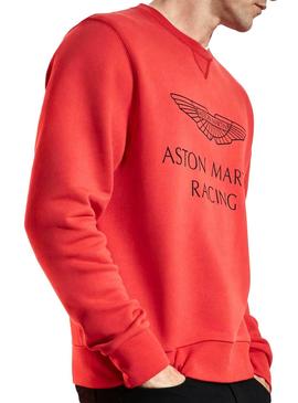 Sudadera Hackett Aston Martin Rojo Hombre