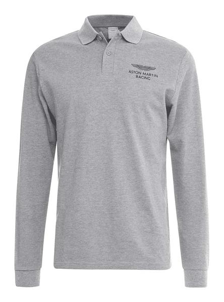 Destructivo sol Punto Polo Hackett Aston Martin Racing Gris Hombre