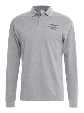 Polo Hackett Aston Martin Racing Gris Hombre