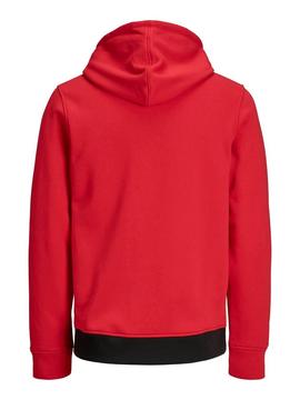 Sudadera Jack and Jones Milla Rojo Hombre