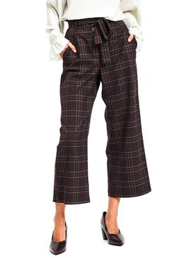 Pantalon Vila Cheek Marron Mujer