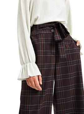 Pantalon Vila Cheek Marron Mujer