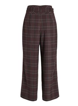 Pantalon Vila Cheek Marron Mujer