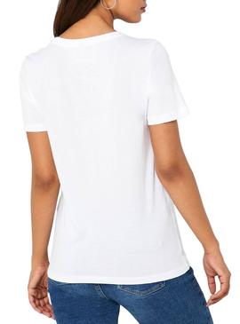 Camiseta Only Record Blanco Mujer