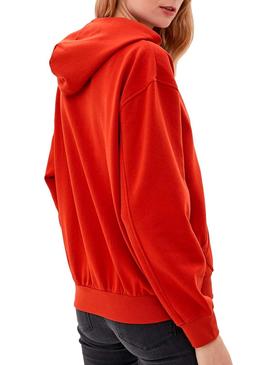 Sudadera Only Abra Rojo Mujer