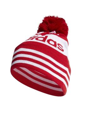 Gorro Adidas Jacquard Rojo Niño y Niña