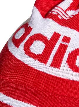 Gorro Adidas Jacquard Rojo Niño y Niña