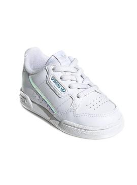 Zapatillas Adidas Continental 80E Blanco Kids