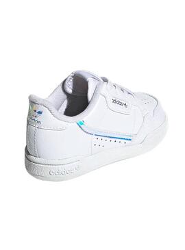 Zapatillas Adidas Continental 80E Blanco Kids