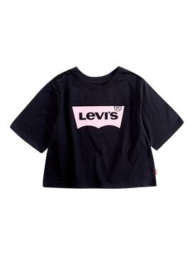 Camiseta Levis Light Bright Negra Niña