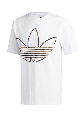 Camiseta Adidas Watercolor Blanco Para Hombre