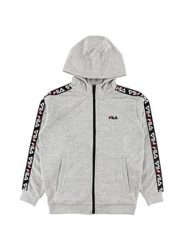 Sudadera Fila Hoody Gris Niño