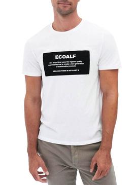 Camiseta Ecoalf Natal Label Blanco Hombre