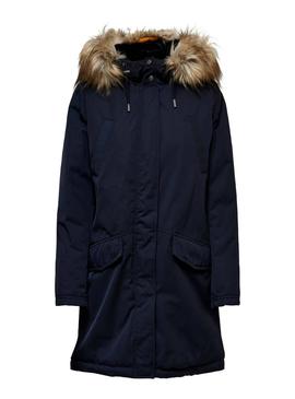 Parka Only Sasha Azul Mujer