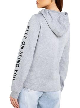 Sudadera Only Clear Gris Mujer