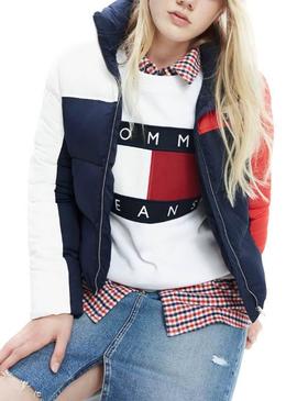 Cazadora Tommy Jeans Colorblock Acolchada Mujer