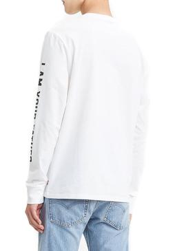 Camiseta Levis Star Wars Darth Vader Blanco Hombre